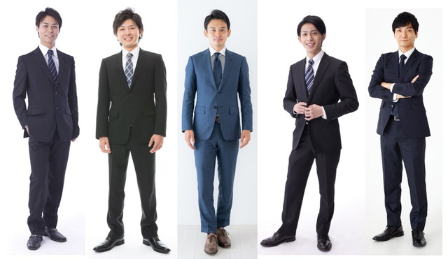 スーツの男性5人